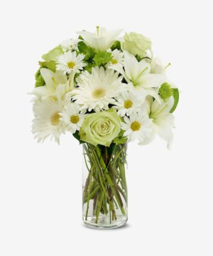 Whites Pops Pretty Peaceful Wishes Bouquet