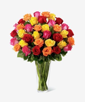 Ftd Bright Multicolor Spark Rose Bouquet